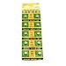 10 of AG3/LR41 Alkailine Button Cell Watch Battery
