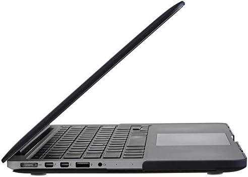 SamuraYi - 3 in 1 Translucent Hard Case Cover &amp; Silicon Keyboard Cover &amp; Microfiber Cleaning Cloth for 13-inch MacBook Pro 13.3" with Retina Display (Model A1502/ A1425), Black R13BK3