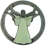 Glowing Guardian Angel Vehicle Visor Metal Clip