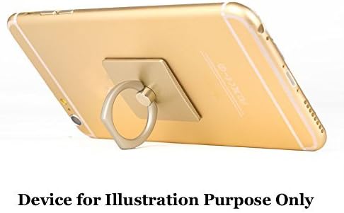 Universal 360 Degrees Ring Grip/Stand Holder for any iPhone, Galaxy and Smartphones/Tablet Devices (Gold)