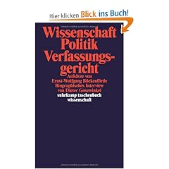 Wissenschaft, Politik, Verfassungsgericht: Aufs�tze von Ernst-Wolfgang B�ckenf�rde. Biographisches Interview von Dieter Gosewinkel (suhrkamp taschenbuch wissenschaft)