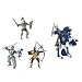 Exclusive to Amazon.co.uk.  Le Toy Van - Papo Blue Knights Set  (Armoured Blue Knight / King Richard Blue  / King Richards Horse / Genevan Knight Blue / Bowman Blue )