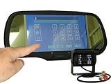 120 Angle Mounted Box Backup Camera with a 7 Bluetooth Touch Mirror monitor