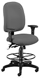 OFM 125-DK-801-GRAY Ergonomic Executive/Computer Task Chair with Drafting Kit - Gray