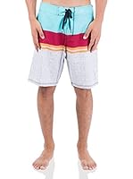 Hurley Bóxer Baño Phantom Frasier (Cielo / Burdeos / Gris Jaspeado)