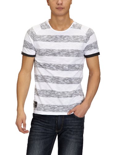 JACK & JONES Herren T-Shirt 12061552 Cutter Tee, Gr. 48 (S), Wei&szlig; (OPTICAL WHITE Detail:RE Preisvergleich