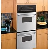 GE JRP28BJBB 24 2.7 cu. Ft. Double Electric Wall Ovens - Black