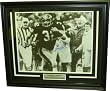Franco Harris Signed Framed B&W 16x20