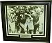 Franco Harris Signed Framed B&W 16x20