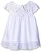 Amy Byer Girls' Big Cap Sleeve Crochet Yoke Hankerchief Hem Top