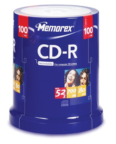 Childrens Toyshop  Electronics : Memorex CD-R 52x 100pack Cakebox