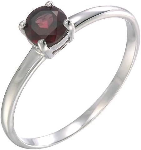 Vir Jewels Sterling Silver Garnet Ring (1/2 CT) In Size 8