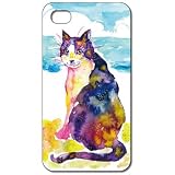 One of Family　iPhoneケース「浜辺の見返り猫」　illustrated by 長友心平