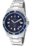 Men's Marine Star Blue Textured Dial Stainless Steel