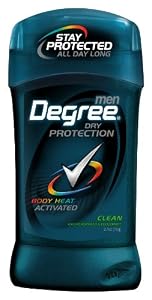 Degree Men's Body Responsive Antiperspirant & Deodorant, Invisible Stick, Clean, 2.70-Ounce, (Pack of 6)