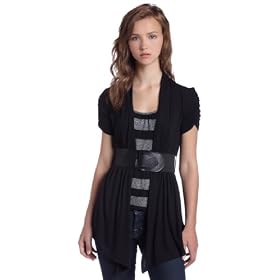 Buy A. Byer Junior's Duet Belted Fashion Cardigan by var goTwisterProductImageStrings = new Object();goTwisterProductImageStrings['prodImageNotAvailTextNoColor'] = 