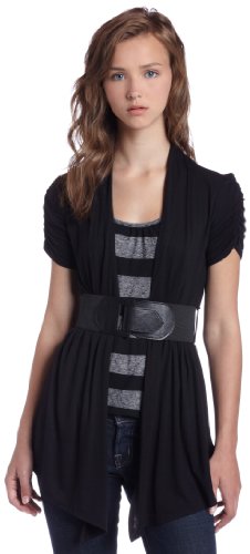A. Byer Junior's Duet Belted Fashion Cardigan