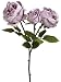 20 Glitter/Jewel Cabbage Rose Spray Two Tone Lavender (Pack of 6)