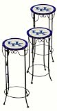 Kentucky Wildcats Set of 3 Nesting Tables NCAA College Athletics