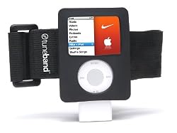 Tuneband for iPod Nano 3rd Generation (Square Shaped, 4GB/8GB), Grantwood Technology's Armband, Silicone Skin, and Screen Protector, Compatible with Nike+iPod, Assorted Colors