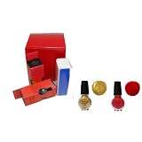 4x Konad Special Polish Red + Gold +Gold Black +Yellow + Nail Buffer + Box