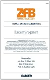 Produkt-Bild: Kundenmanagement (ZfB Special Issue)