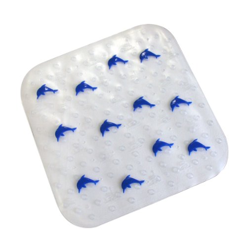 Axentia 291279 Duschmatte Tiermotive 55 x 55 cm, transparent