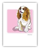 Paper Russells PAGNC504 Grrreen Single Note Card - Cavalier Tougue out