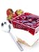 Wallmonkeys Peel and Stick Wall Decals - Cheese Cake in a Bowl with Cherries and Strawberries - Removable Graphic
