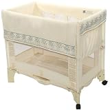 Arm's Reach Mini Convertible™ Co-Sleeper Natural / Posie