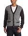Original Penguin Men's Jealous Cardigan, Dark Steel Heather, Large