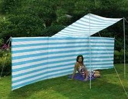 Camping Windschutz 5 Meter mit Dach