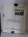 MF 2705 tractor, parts book