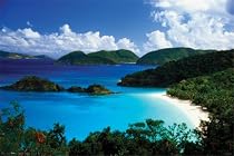 Paradise (Beach & Bay) Art Poster Print - 24" X 36"