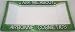 Green Glitter Ask Me About Arbonne Cosmetics License Plate Frame