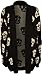 WearAll Women's Plus Size Skull Long Sleeve Knitted Cardigan