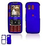 Samsung M540 RANT Cell Phone Dark Blue Rubber Feel Protective Case Faceplate Cover