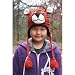 Kids Size Tiger 100% Wool Pilot Animal Ski Cap / Hat With Fleece Lined