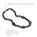 Teething Nursing Necklace Silicone Jewelry Chewelry Chewbeads Baby Gift for Mom to Wear (Black)