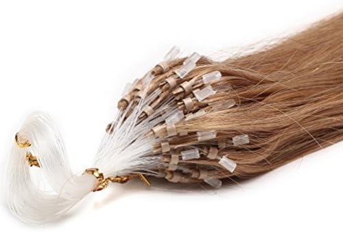 Xiaonibang Hair Extensions Indian Remy Human Hair Grade Hair 100s 16-20'' (16''0.4g/s, 16 Ash Blonde)