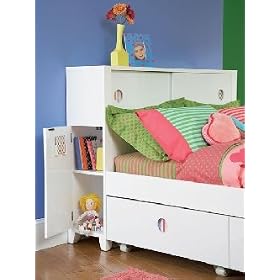 Powell Little Miss Matched Sketchorama Bookcase Headboard Full Size by Furniture