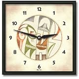 Hopi Wheel Square Metal Wall Clock