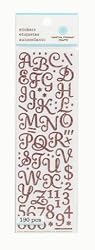 Martha Stewart Crafts Small Glitter Alphabet, Pink
