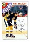 Mike Milbury Autographed/Hand Signed hockey card 1978 Topps #59 (Boston Bruins) (67) PEN