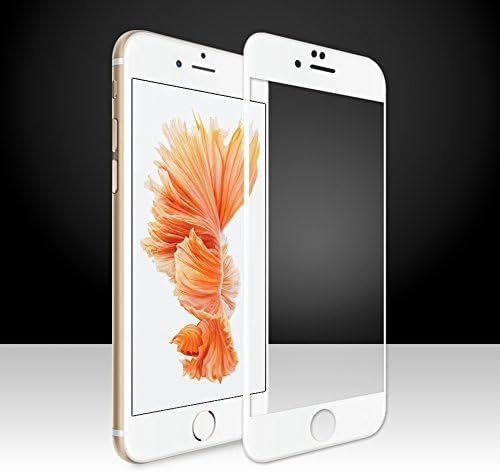 SUPTMAX Edge to Edge Tempered Ballistic Glass Screen Protector for Apple iPhone 6s/6 - White