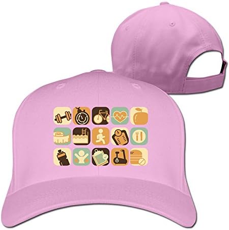 RTYUUIO Unisex Fitness Icons Exotic Necessary Trucker Cap Pink One Size