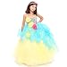 Girls Designer Yellow Gemstone Rosette Birthday Pageant Dress 4-14