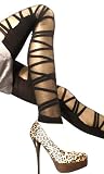 Lace Poet Strap Wrapping Bandage Footless Hosiery