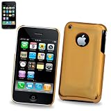 Fashionable Perfect Fit Hard Metallic Slim Fit Protector Skin Cover Cell Phone Case for Apple iPhone 3G 8GB 16GB / 3GS 16GB 32GB AT&T - CHAMPAGNE