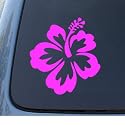 HIBISCUS FLOWER - Hawaiian - Car, Truck, Notebook, Vinyl Decal Sticker #1019 | Vinyl Color: Pink